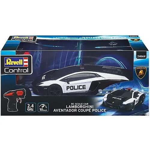 Автомобил с радио управление, Revell, Автомобил Lamborghini Aventador Coupe Police, RC