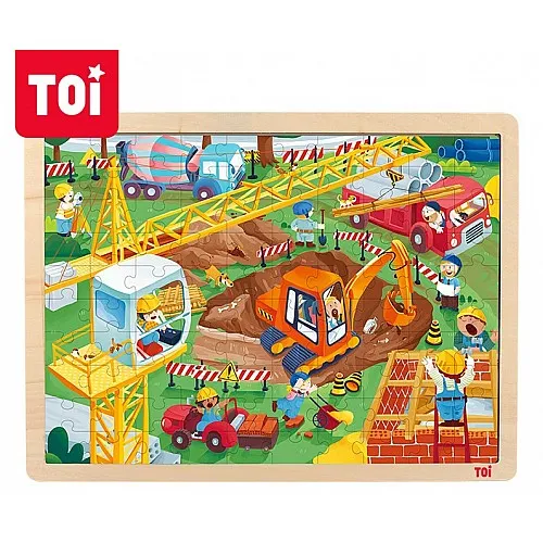 Дървен пъзел, Toi World, Строителна площадка, 100 части