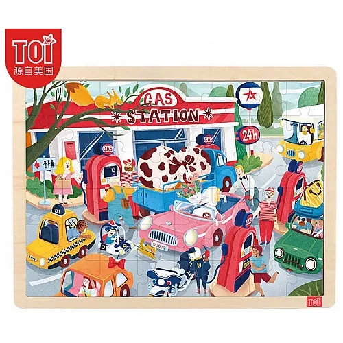 Дървен пъзел, Toi World, Бензиностанция, 48 части