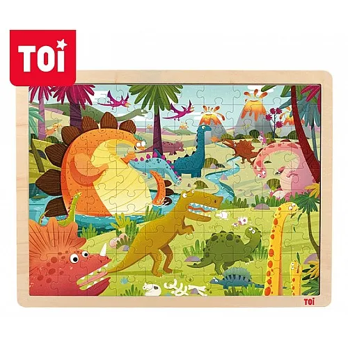 Дървен пъзел, Toi World, Земята на Дино, 100 части