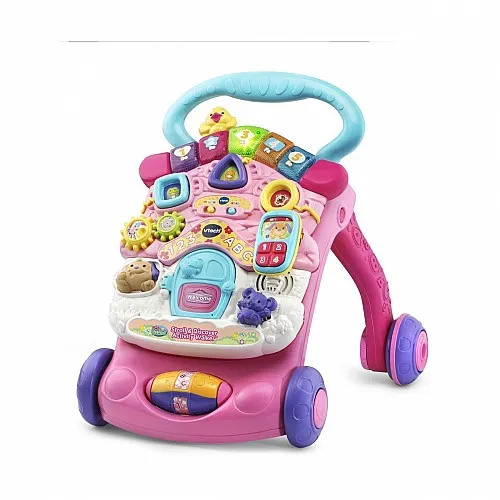 Интерактивна играчка, Vtech, Занимателна проходилка, Розова