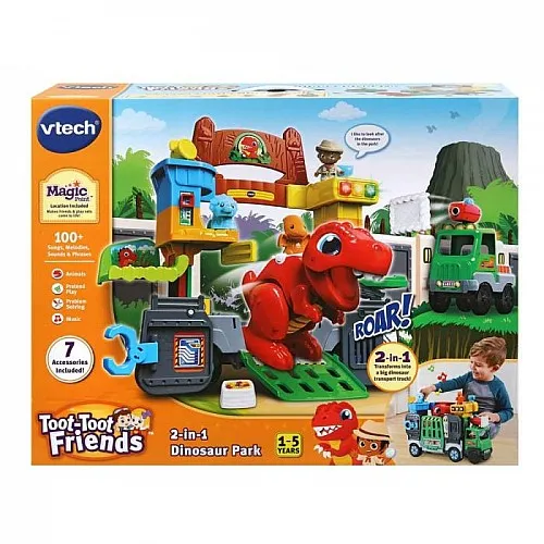 Интерактивна играчка, Vtech, 2 в 1 Паркът на динозаврите