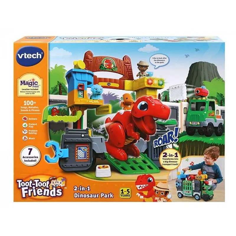 Интерактивна играчка, Vtech, 2 в 1 Паркът на динозаврите