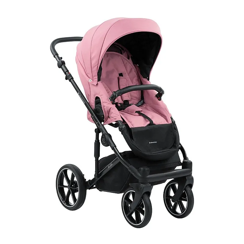 Kikkabo Комбинирана количка 2в1 с твърд кош Amani Pink 2023 Kikkabo Комбинирана количка 2в1 с твърд кош Amani Pink 2023
