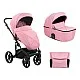 Kikkabo Комбинирана количка 2в1 с твърд кош Amani Pink 2023 Kikkabo Комбинирана количка 2в1 с твърд кош Amani Pink 2023