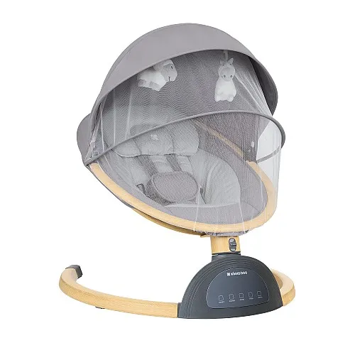 Kikkaboo Електрическа люлка Ashlee Light Grey 2025
