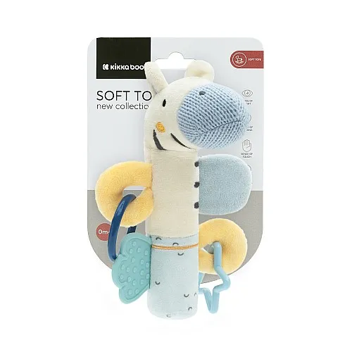 Kikkaboo Занимателна играчка пискун Stripy Friends