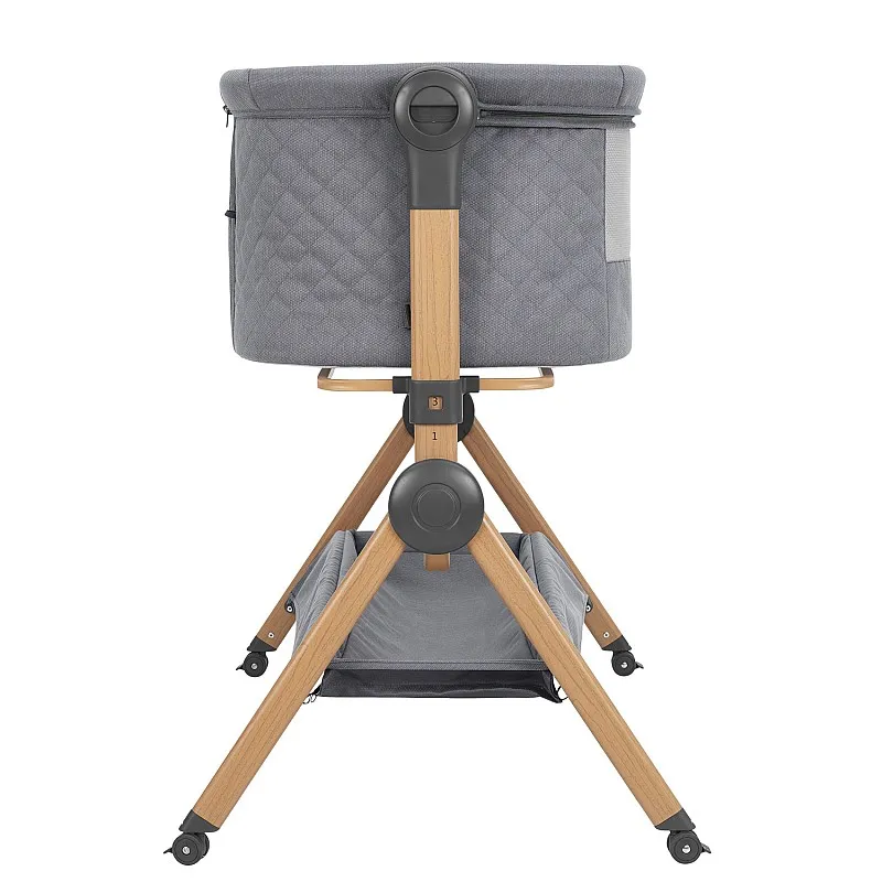 Kikkaboo 2в1 Мини кошара + Стол за хранене Sleat Me Grey