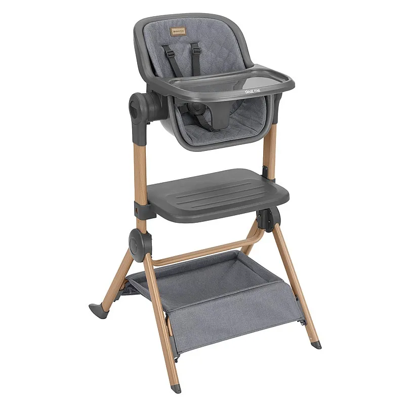 Kikkaboo 2в1 Мини кошара + Стол за хранене Sleat Me Grey