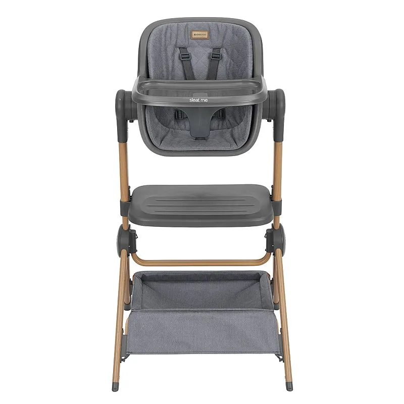 Kikkaboo 2в1 Мини кошара + Стол за хранене Sleat Me Grey