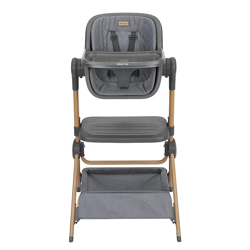 Kikkaboo 2в1 Мини кошара + Стол за хранене Sleat Me Grey
