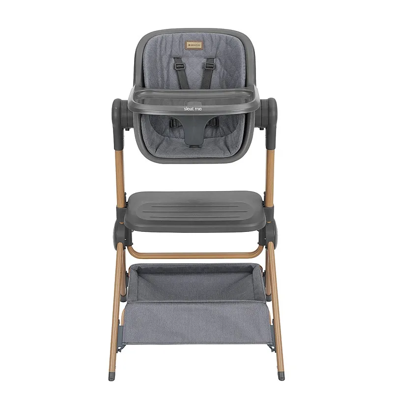 Kikkaboo 2в1 Мини кошара + Стол за хранене Sleat Me Grey