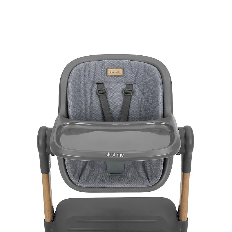 Kikkaboo 2в1 Мини кошара + Стол за хранене Sleat Me Grey