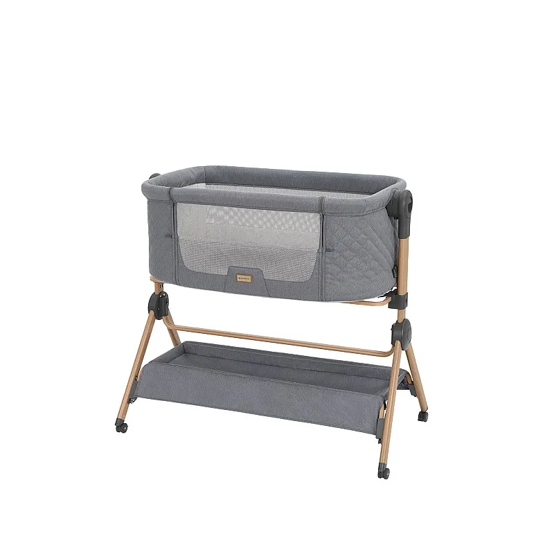 Kikkaboo 2в1 Мини кошара + Стол за хранене Sleat Me Grey