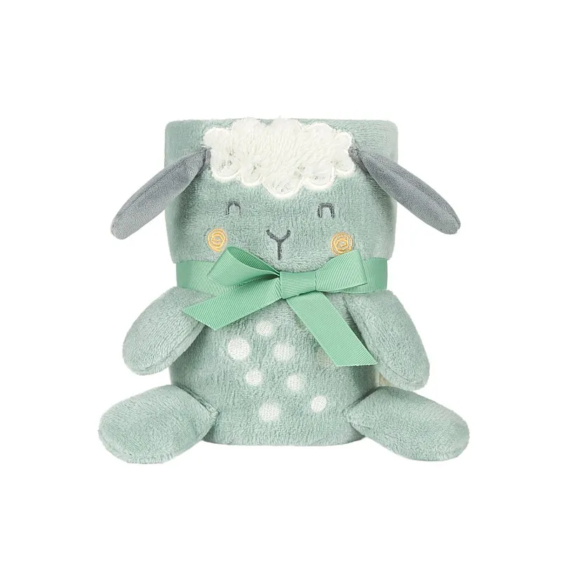 Бебешко одеяло с 3D бродерия Sleepy Sheep