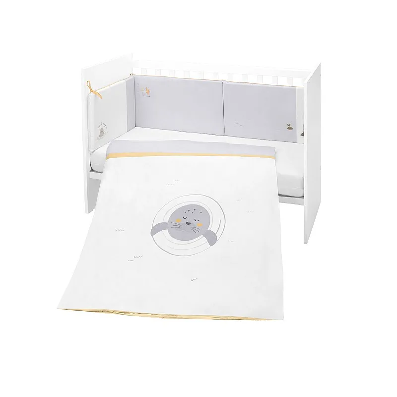 Kikkaboo Бебешки спален комплект 2 части EU style 70/140 Seally Me