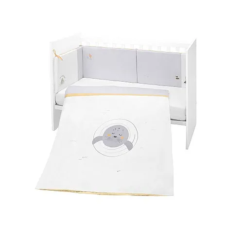 Kikkaboo Бебешки спален комплект 2 части EU style 60/120 Seally Me