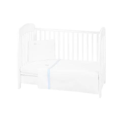 Kikkaboo Бебешки спален комплект с бродерия 5 части Dream Big Blue