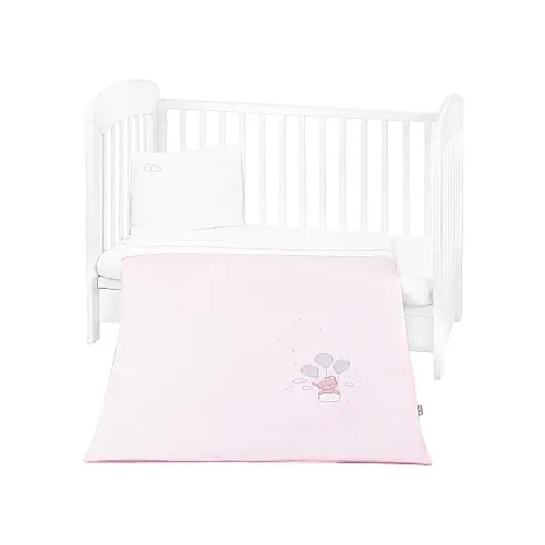 Kikkaboo Бебешки спален комплект с бродерия 5 части Dream Big Pink