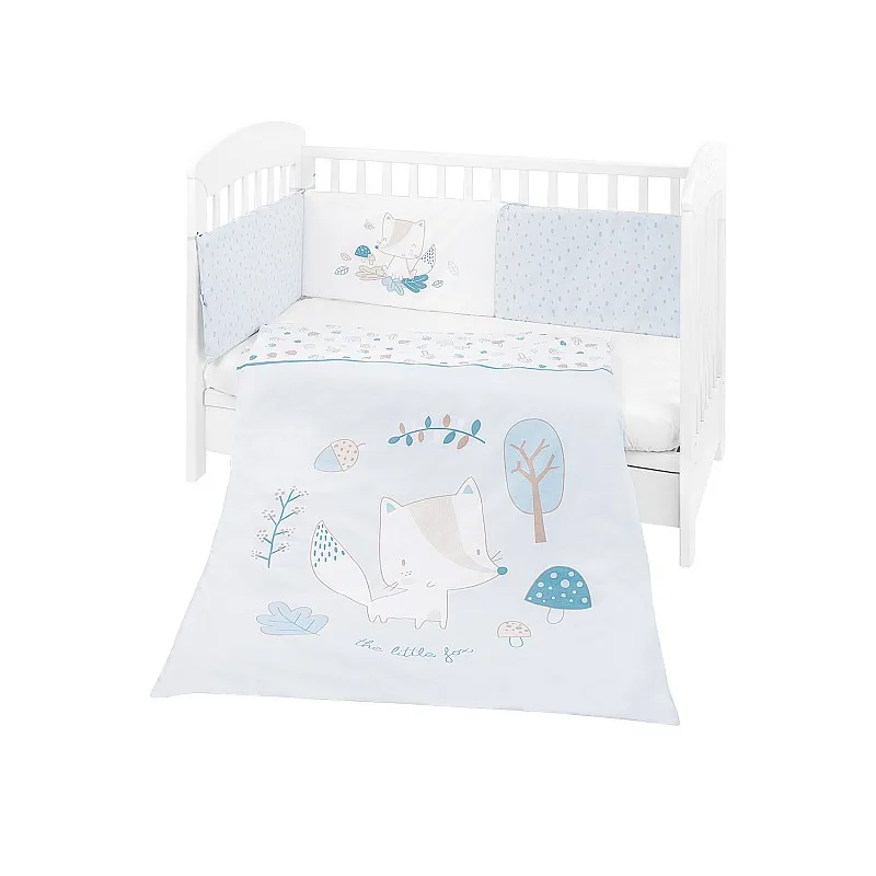 Kikkaboo Бебешки спален комплект 2 части EU style 70/140 Little Fox