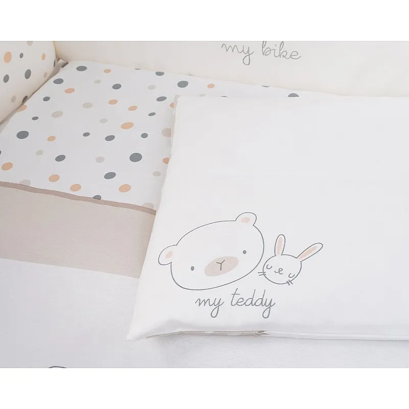 Kikkaboo Бебешки спален комплект 6 части 70/140 My Teddy