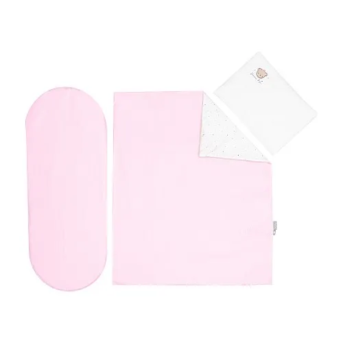 Kikkaboo Бебешки спален комплект за количка 6 части Dream Big Pink