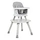 Kikkaboo Стол за хранене 6в1 Eat N Play Grey