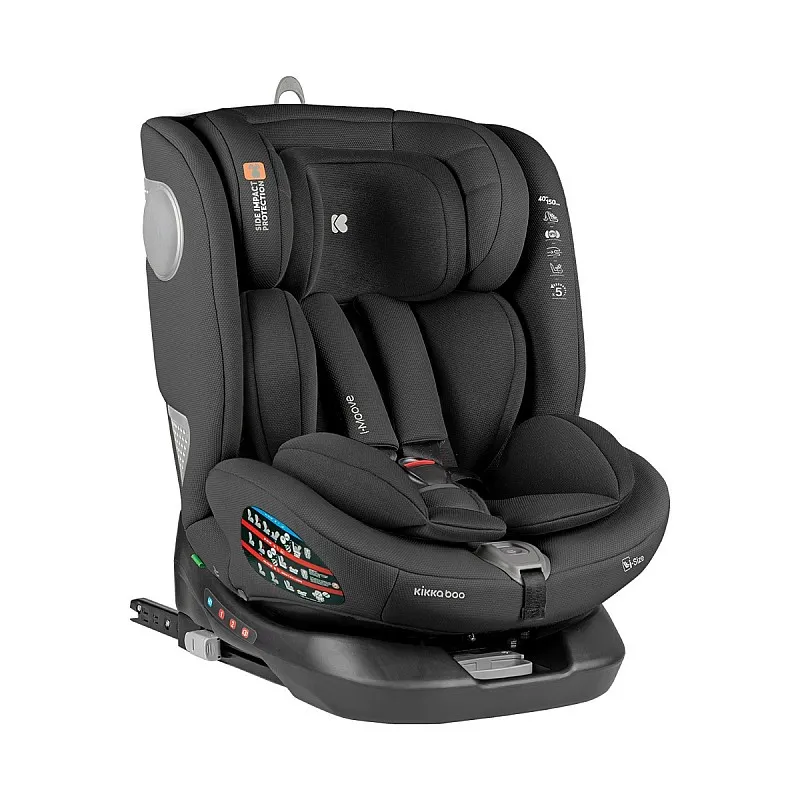 Кikkaboo Стол за кола 40-150 см i-Moove i-SIZE Black
