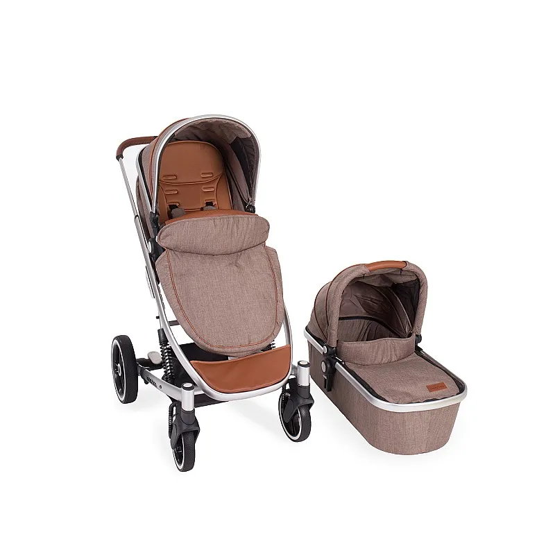 Kikkaboo Комбинирана количка 2в1 Divaina Dark Beige Melange с кош за новородено Kikkaboo Комбинирана количка 2в1 Divaina Dark Beige Melange с кош за новородено
