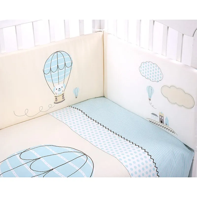 Kikkaboo Бебешки спален комплект 2 части EU style 70/140 Puppy on Balloon