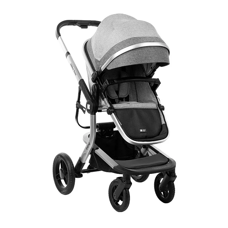 Kikkaboo Комбинирана количка 3в1 с твърд кош Irene Grey - 31001010177