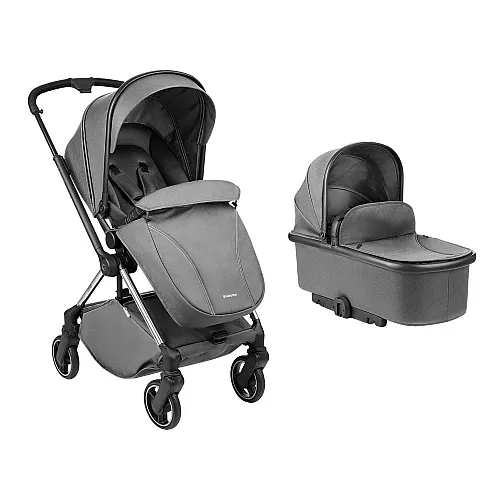 Kikkaboo Комбинирана количка 2в1 с кош за новородено Lanah Grey