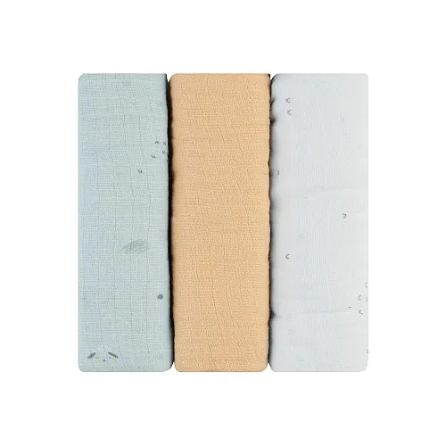 Kikkaboo Комплект 3 бр муселинови пелени 75х75 см Sleepy Sheep