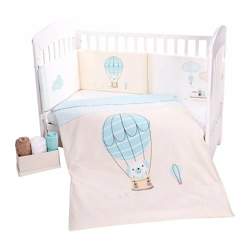 Kikkaboo Бебешки спален комплект 2 части EU style 70/140 Puppy on Balloon