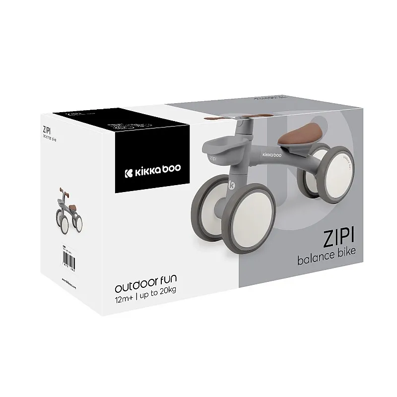 Kikkaboo Колело Ride-On Zipi Grey