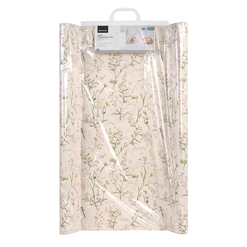 Kikkaboo Мека PVC подложка за повиване 50х70см Secret Garden Beige