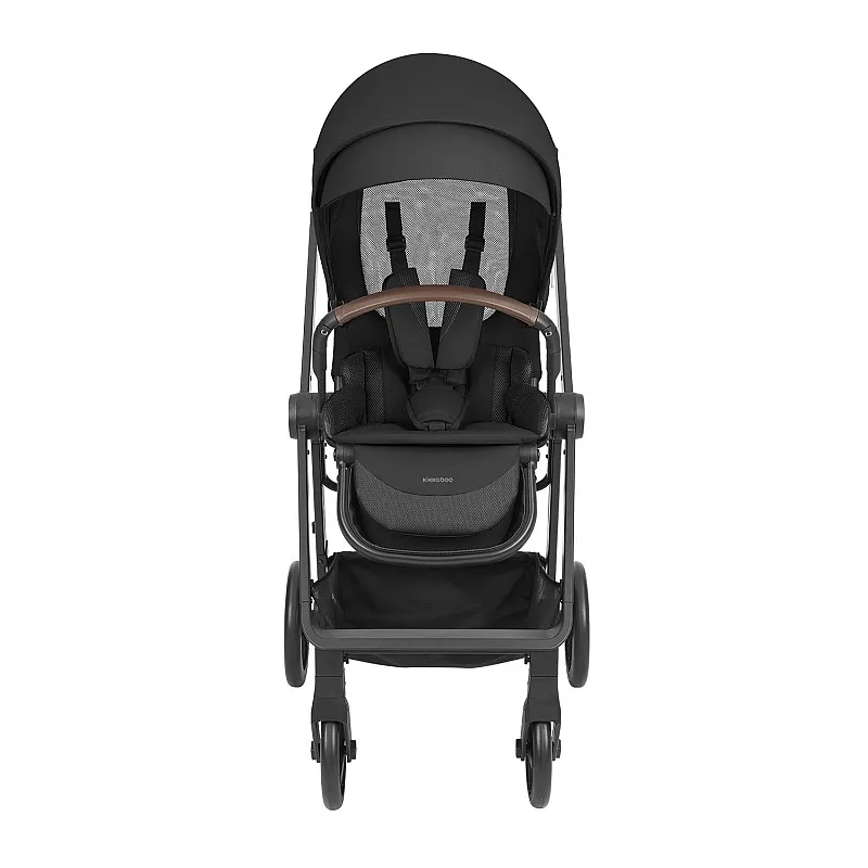 Kikkaboo Комбинирана количка 3в1 с кош за новородено Mia Black 2026