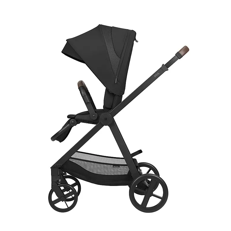 Kikkaboo Комбинирана количка 3в1 с кош за новородено Mia Black 2026