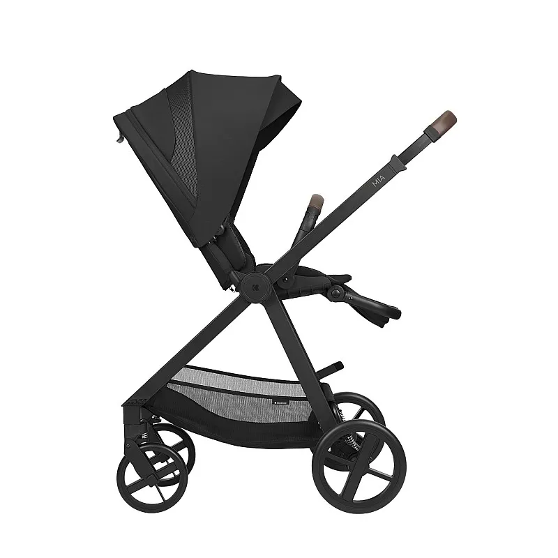 Kikkaboo Комбинирана количка 3в1 с кош за новородено Mia Black 2026