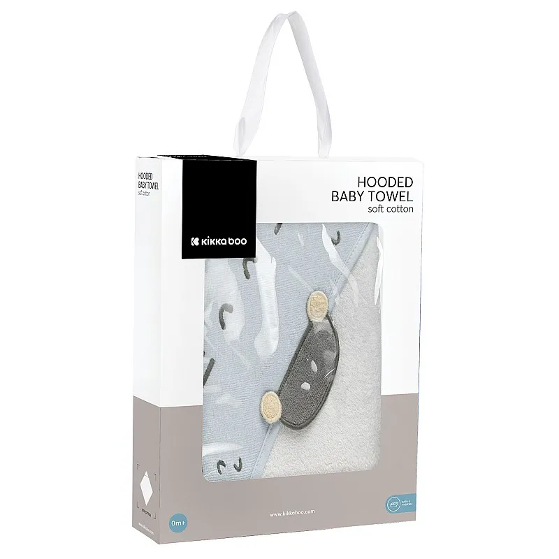 Kikkaboo Хавлия с качулка 90/90см Stripy Friends