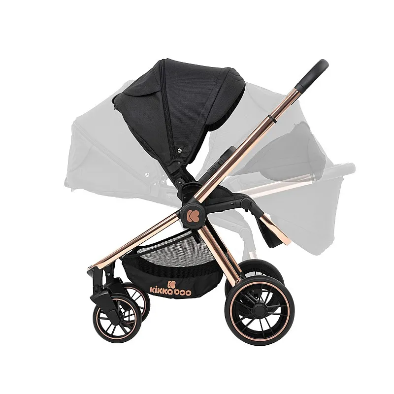Kikkaboo Комбинирана количка 3в1 Vicenza Premium Black Kikkaboo Комбинирана количка 3в1 Vicenza Premium Black