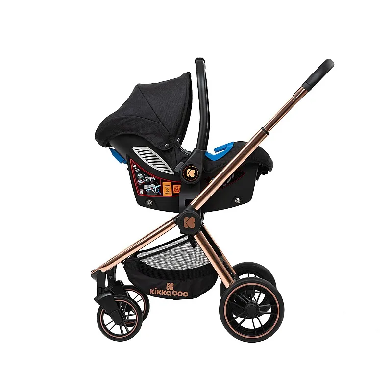 Kikkaboo Комбинирана количка 3в1 Vicenza Premium Black Kikkaboo Комбинирана количка 3в1 Vicenza Premium Black