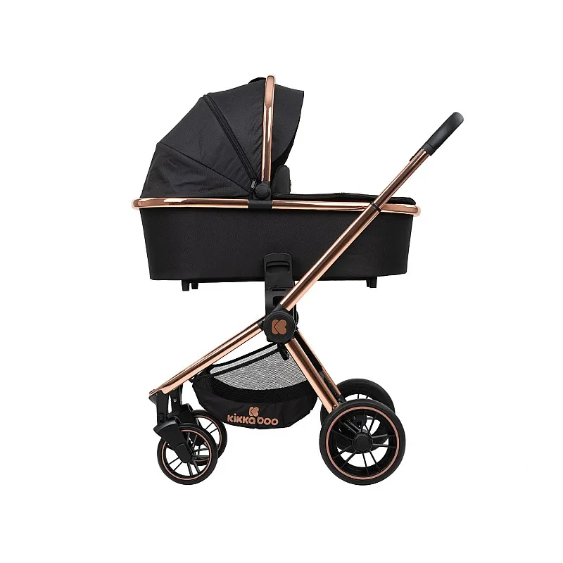 Kikkaboo Комбинирана количка 3в1 Vicenza Premium Black Kikkaboo Комбинирана количка 3в1 Vicenza Premium Black