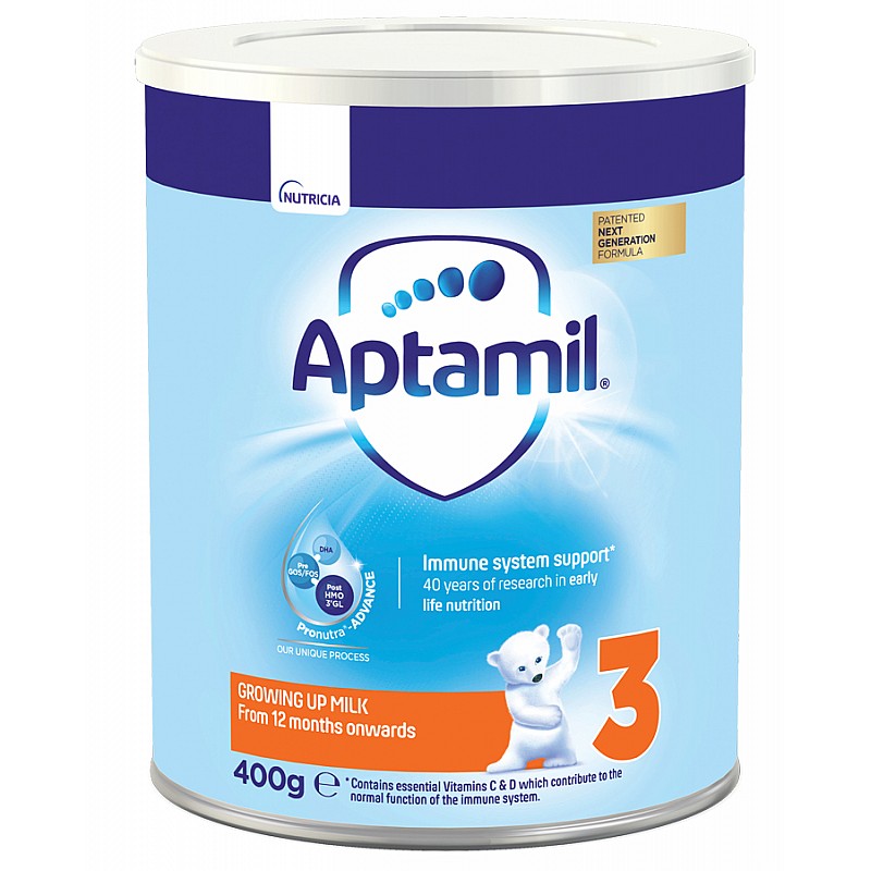 APTAMIL 3 мляко за малки деца 12м.+ 400г APTAMIL 3 мляко за малки деца 12м.+ 400г