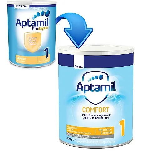 APTAMIL Comfort 1 – мляко за кърмачета с леки храносмилателни смущения 0-6м. 400г