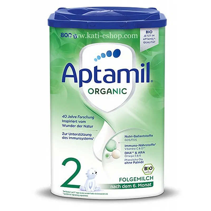 APTAMIL ORGANIC 2 Преходно мляко за кърмачета 6м.+ 800г