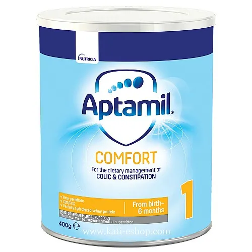 APTAMIL Comfort 1 – мляко за кърмачета с леки храносмилателни смущения 0-6м. 400г