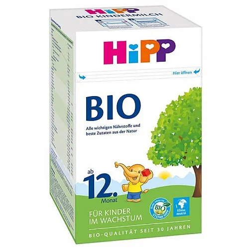HiPP БИО Органично мляко за малки деца 12м. 600г