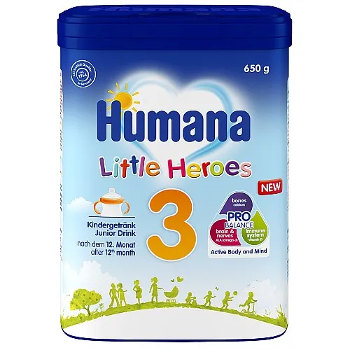 HUMANA 3 Junior Мляко за последващо хранене 12м. 650г