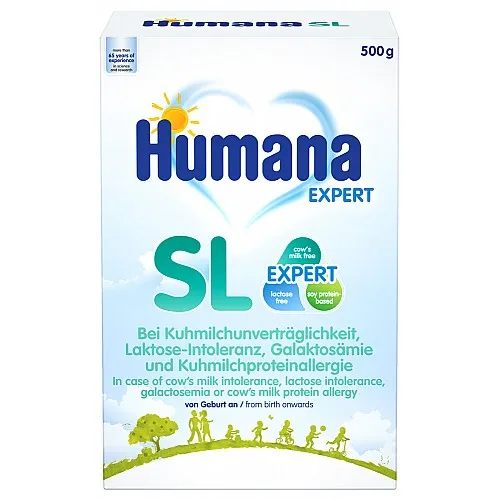HUMANA SL Безмлечна диетична храна за специални медицински цели 0м+ 500г
